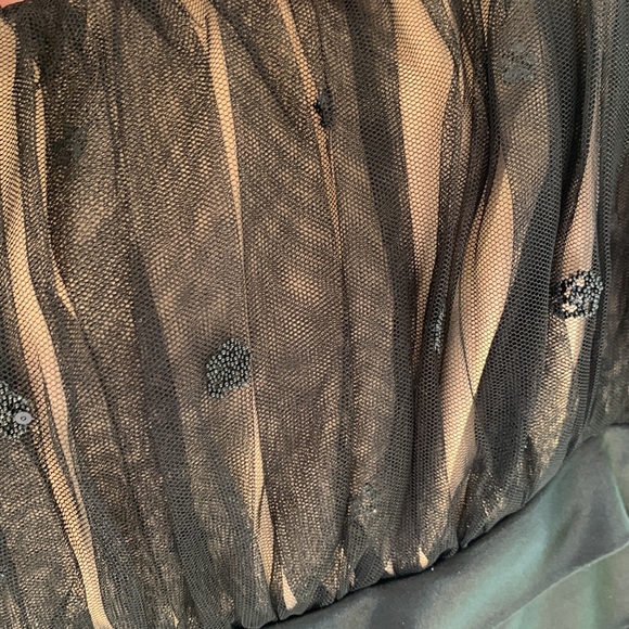 Gently used black beaded party dress - Picture 5 of 8